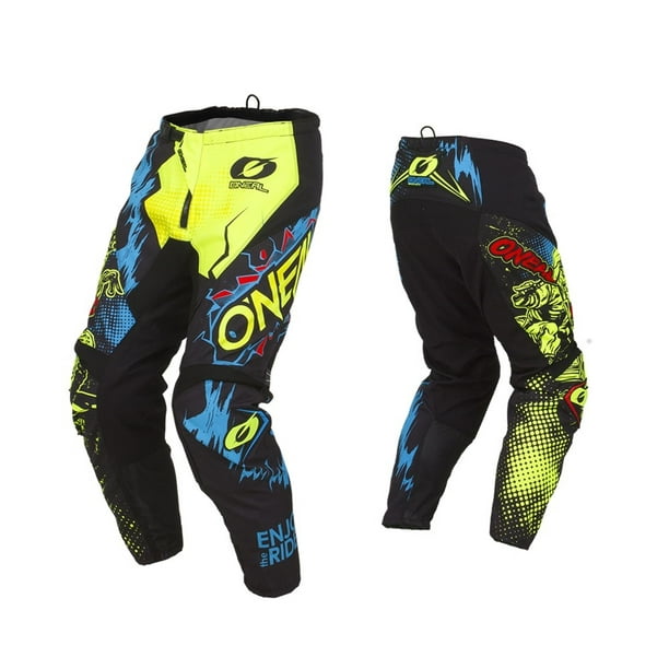 ONeal Element Villain Neon Yellow motocross MX dirt bike off-road gear pants